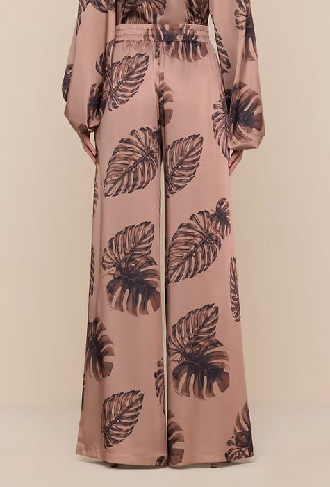 L'Agence Lilian Wide Leg Pants - Hazelnut Palm