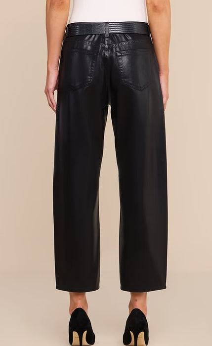 L'Agence Mallis Bow Leg Jeans - Black