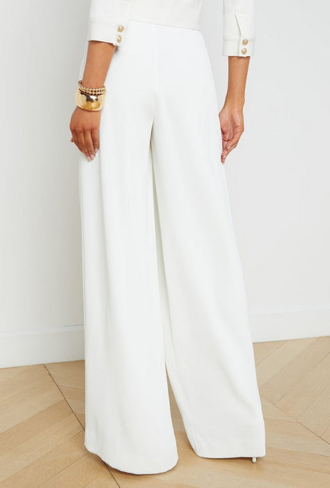 L'Agence Nova Wide Leg Pant - Ivory