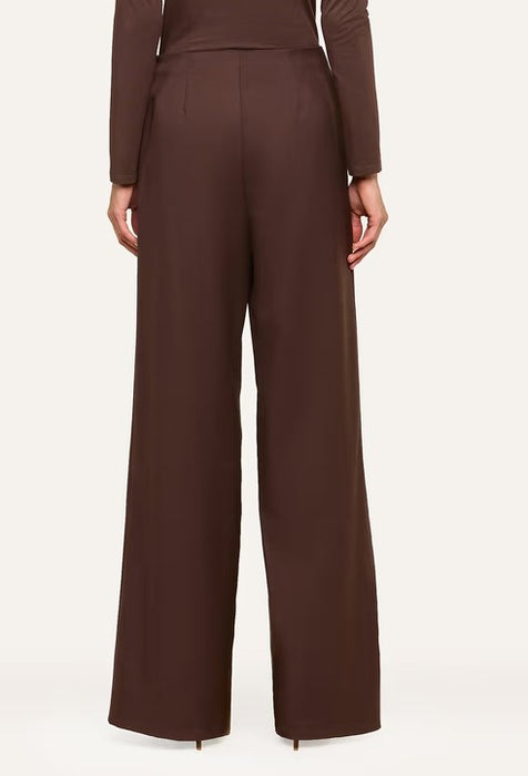 L'Agence Nova Pleated Pants - Dark Java