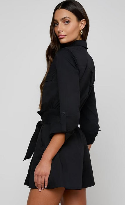 L'Agence Pearson Military Blouse - Black