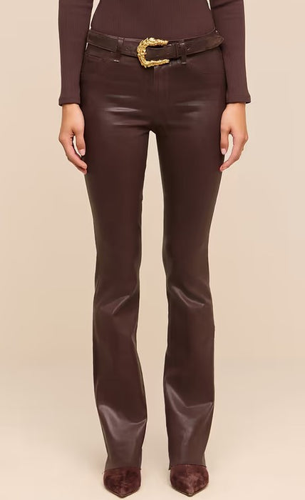 L'Agence Ruth Straight Coated Jeans - Dark Java