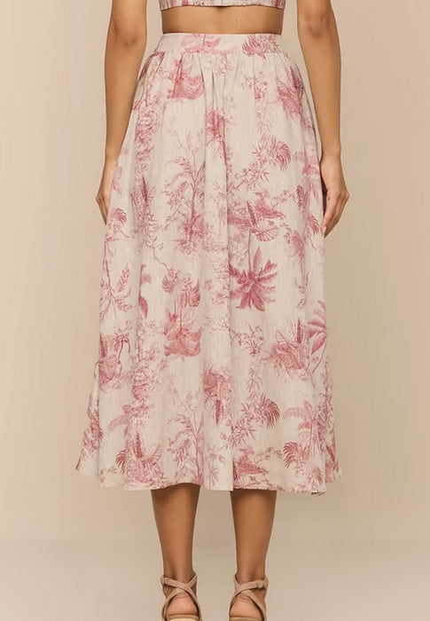 L'Agence Seina skirt - Jungle Toile