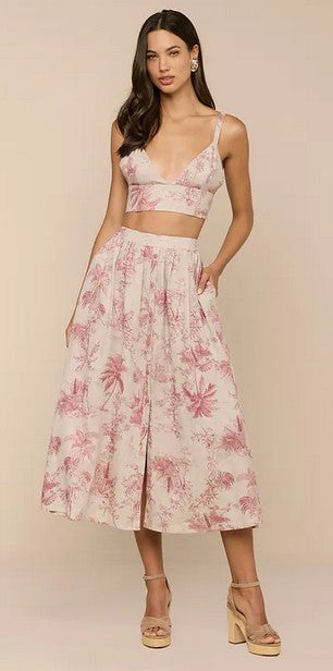 L'Agence Seina skirt - Jungle Toile
