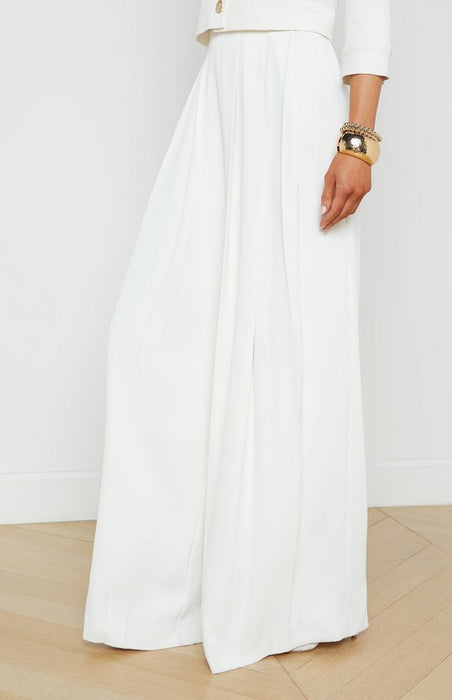 L'Agence Nova Wide Leg Pant - Ivory