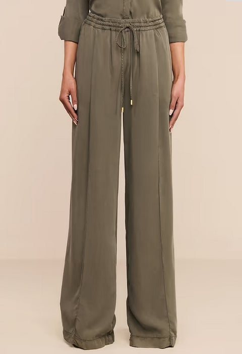L'Agence Connie Drawstring Trouser - Smokey Olive