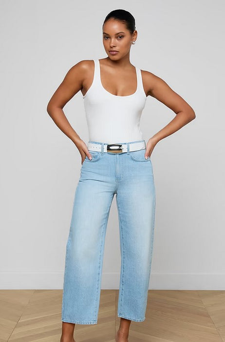 L'Agence Mallis Bow Leg Jeans - Brea