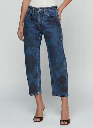 L'Agence Mallis Floral Jeans - Romantic Rose