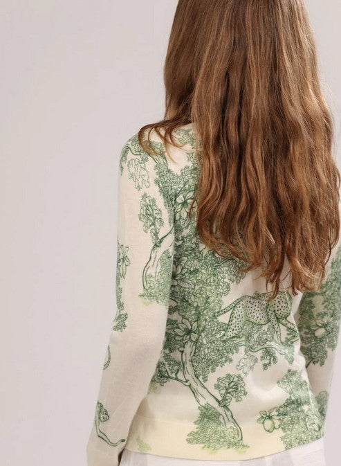 Las Surenas Africa Cashmere Sweater - Green