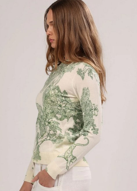 Las Surenas Africa Cashmere Sweater - Green