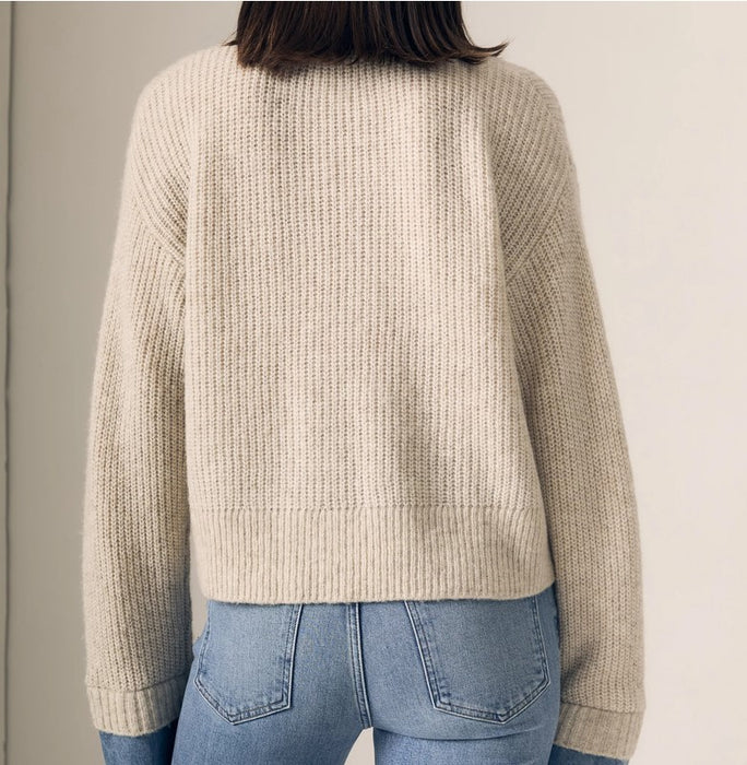 Le Jean Harvey Sweater - Denim/Oatmeal