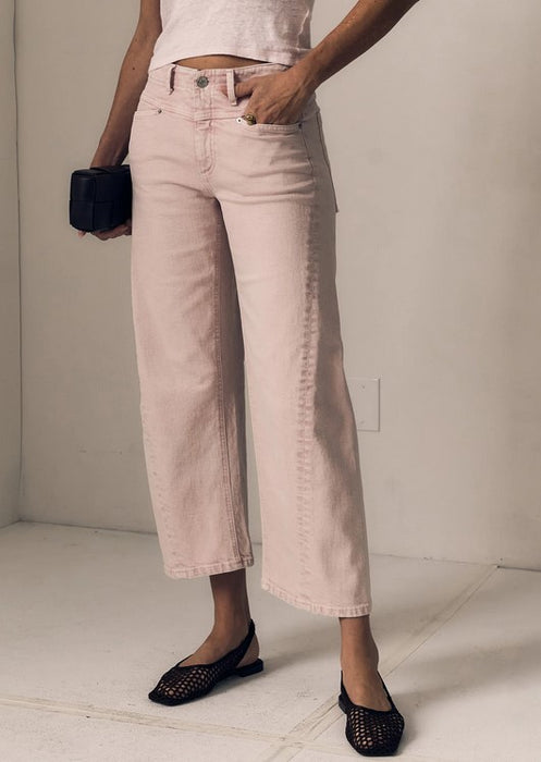 Le Jean Selena Crop Jeans - Petal Pink