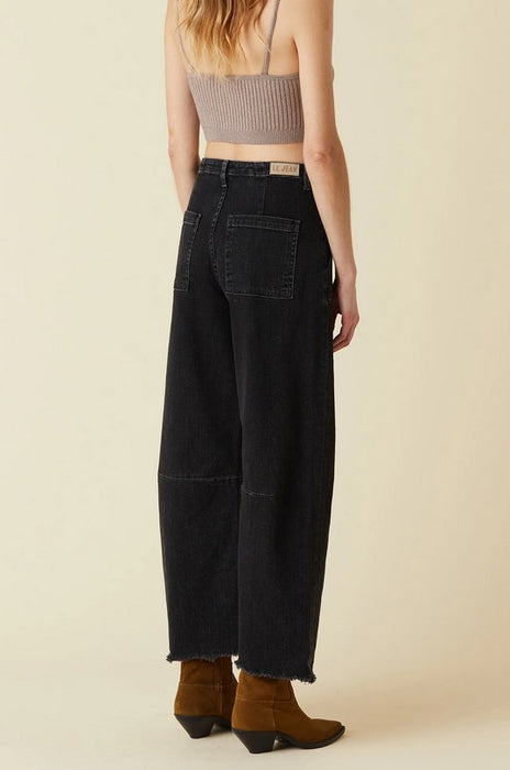 Le Jean Utility Soft Barrel Jeans - Fade To Black