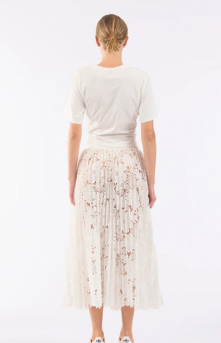 Le Superbe Sunflowers Skirt - White