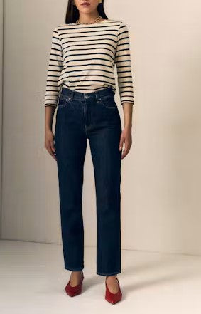 Le Jean High Rise Cowboy Slim Jeans - Rinse