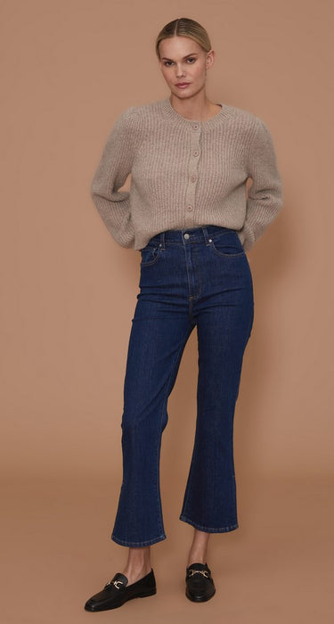 Le Jean Stella Crop Flare Jeans River – Shop Fuschia