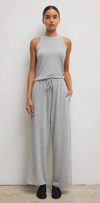 Leset Lauren Crop Drawstring Pant - Grey Melange