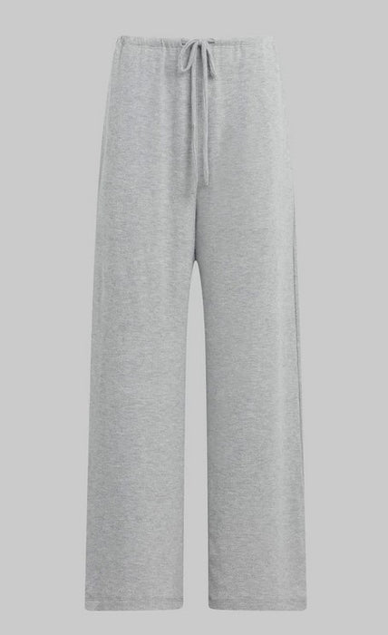 Leset Lauren Crop Drawstring Pant - Grey Melange
