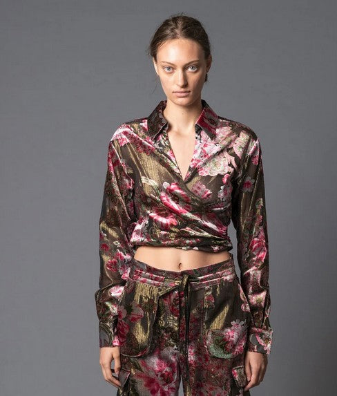 Le Superbe Casablanca Tie Top - Guilded Garden