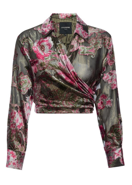 Le Superbe Casablanca Tie Top - Guilded Garden