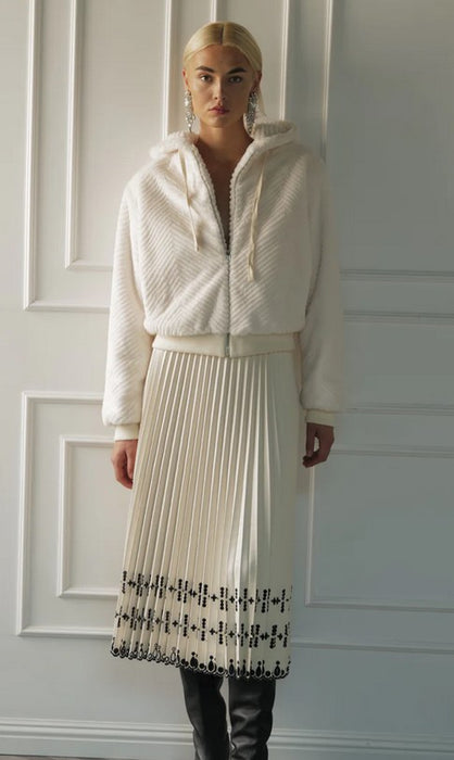 Le Superbe Pleats to Meet You Skirt - Off White
