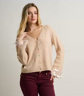 Lisa Todd Shimmy Cardigan - Blush
