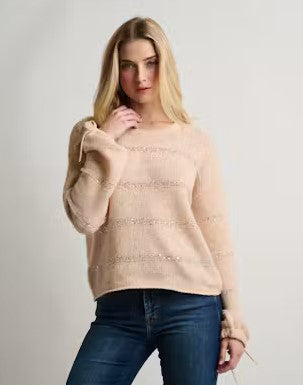 Lisa Todd Shimmer Stripe - Blush
