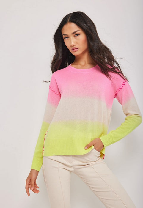 Lisa Todd Color Me Happy Cashmere Sweater - Frosting Combination