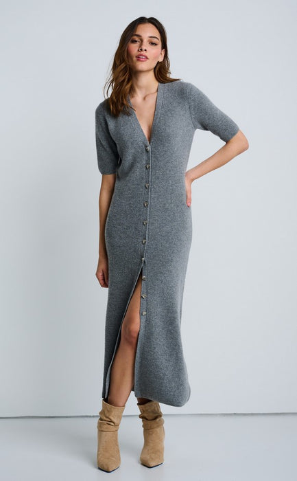 Lisa Todd Night Cap Sweater Dress - Fog