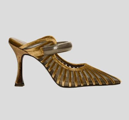 Lola Cruz Alexa Kitten Heel - Ochre