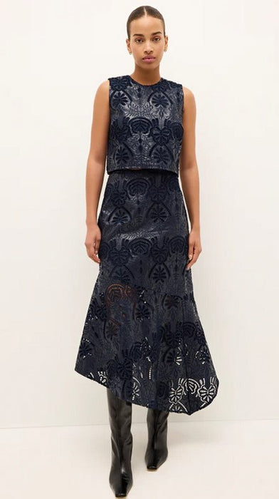 Marie Oliver Davis Top - Naval