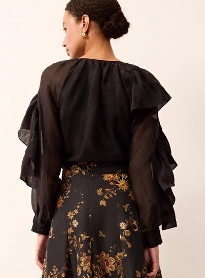 Marie Oliver Wrren Blouse - Black