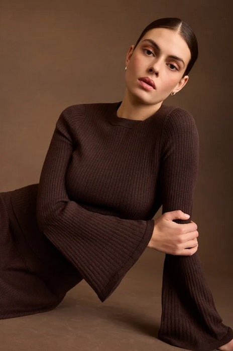 Marie Oliver Carrey Top - Cacao