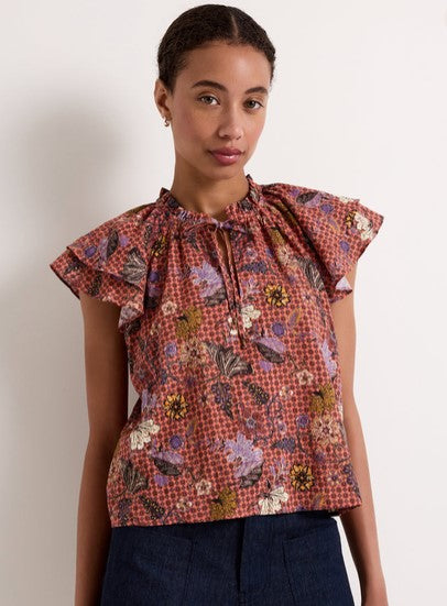 Marie Oliver Hartley Top - Cassia Print