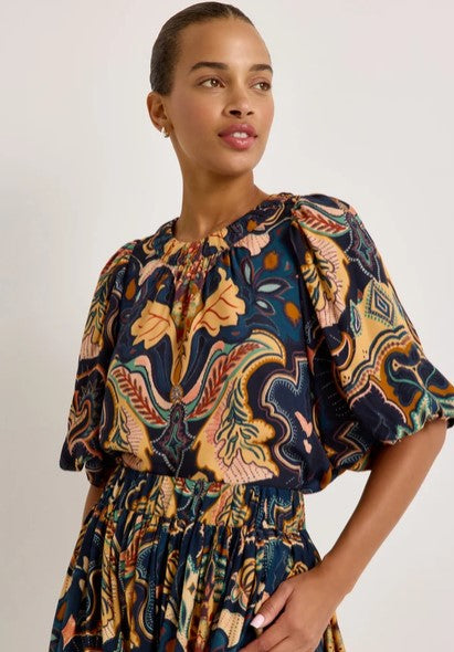 Marie Oliver Wren Top - Saddle