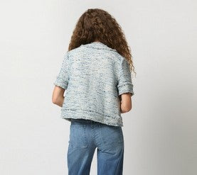 Ann Mashburn Short Sleeve Chelsea Jacket - Blue