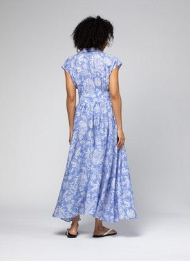 Max & Moi Print Maxi Dress - Blue