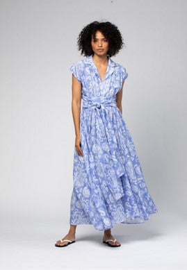 Max & Moi Print Maxi Dress - Blue