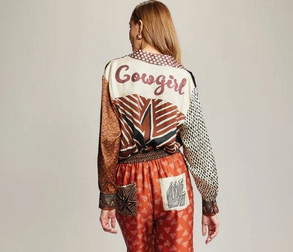 Me369 Isabel Rodeo Printed Shirt