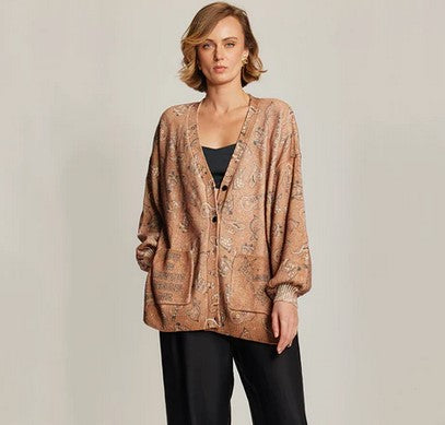 Me369 Liv Long Printed Cardigan