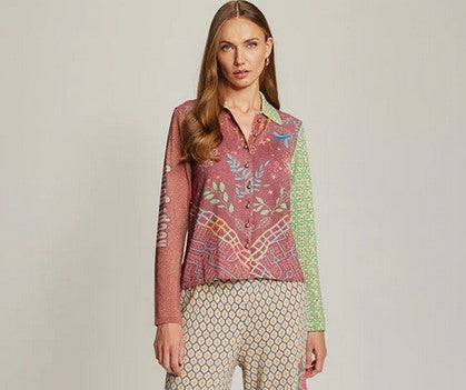 Me369 serenity Button Shirt - Shipibo
