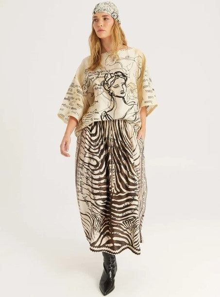 Me369 Vanessa Skirt - Noir Muse