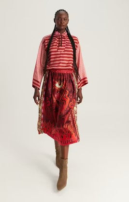 Me 369 vanessa Skirt - Red Aura