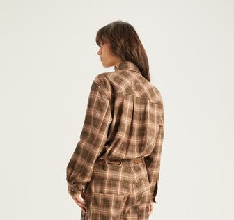 Me369 Heritage Plaid Embroidered Shirt - Powder