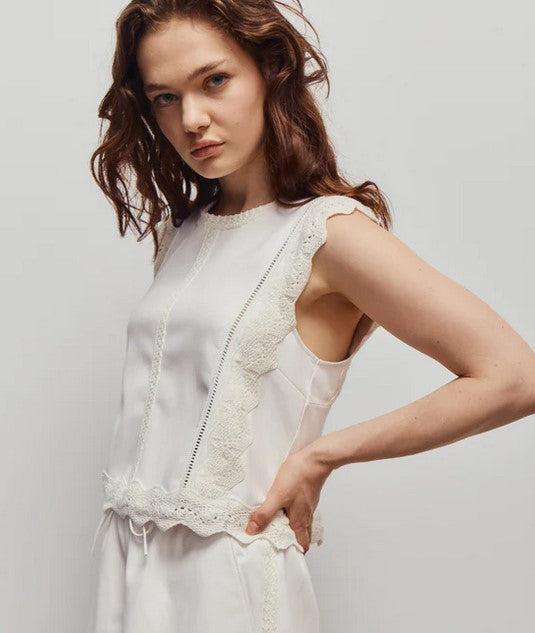 Melissa Nepton Attie Top - Off White
