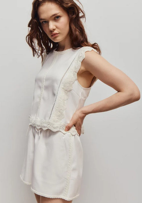 Melissa Nepton Calvin Shorts - Off White