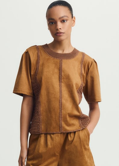 Melissa Nepton Inti Top - Amber Suede