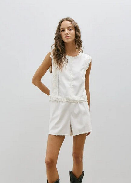 Melissa Nepton Attie Top - Off White