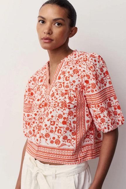 Melissa Nepton Edie Top - Red Border