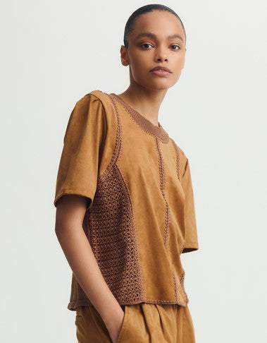 Melissa Nepton Inti Top - Amber Suede